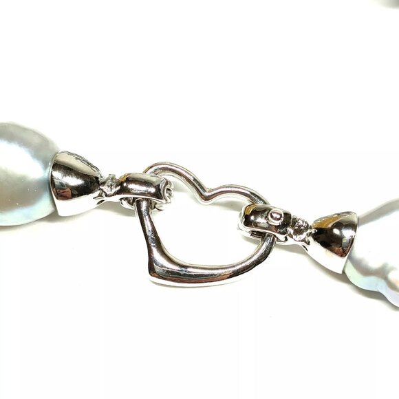 Jewelry Necklace Pearl Silver Grays 438648 - Picture 3 of 9